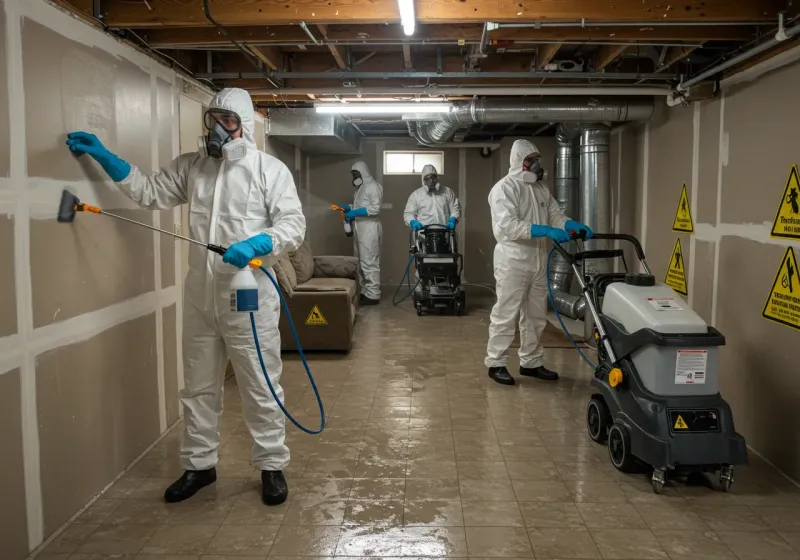 Basement Moisture Removal and Structural Drying process in Meadowdale, WA